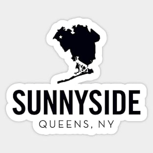 Sunnyside, Queens - New York (black) Sticker